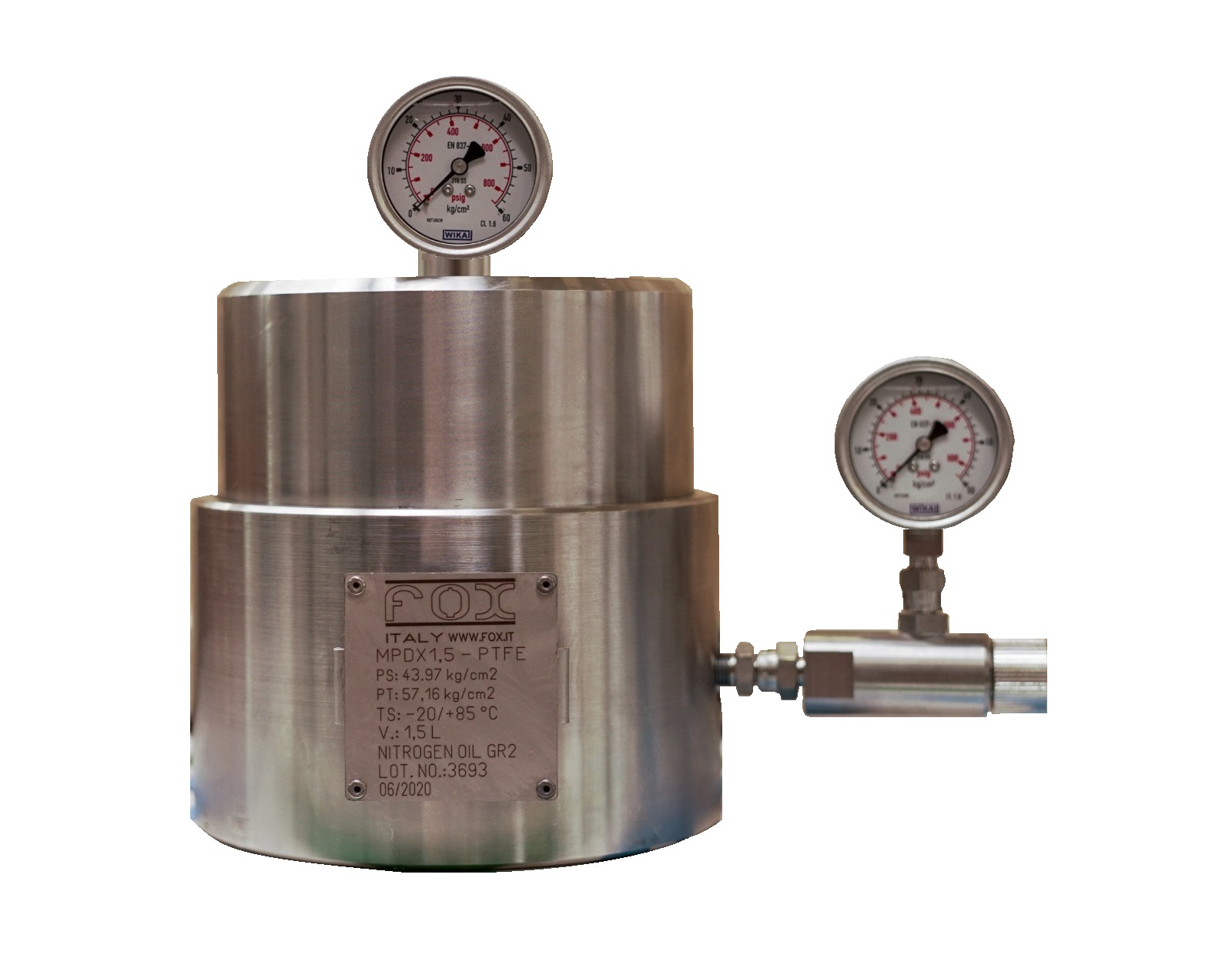 PTFE single, double and double sandwich flat diaphragm (with rupture diaphragm detector) in PTFE