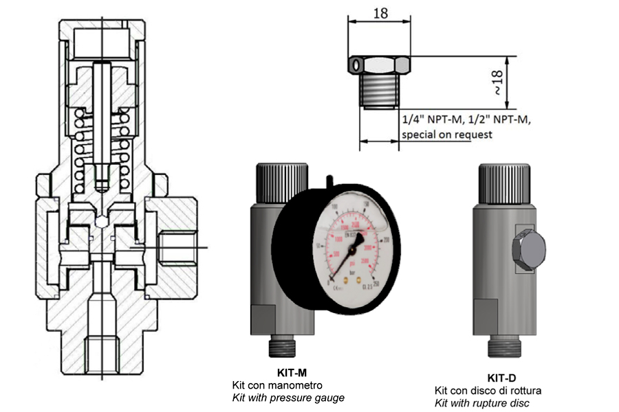 Gas side accessories VG+DR+TFC+KIT