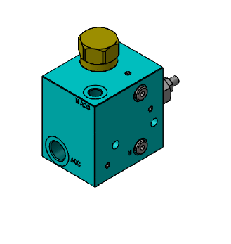 In-line flow discharge valve for the accumulators